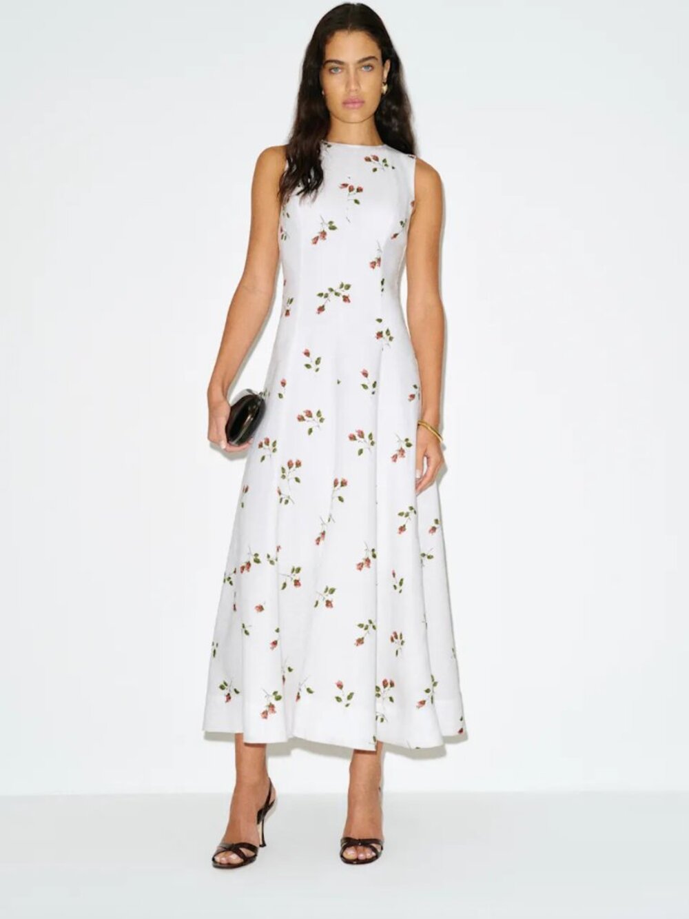 NWOT Reformation Cecilia Linen Dress size 4 in Floating Rose